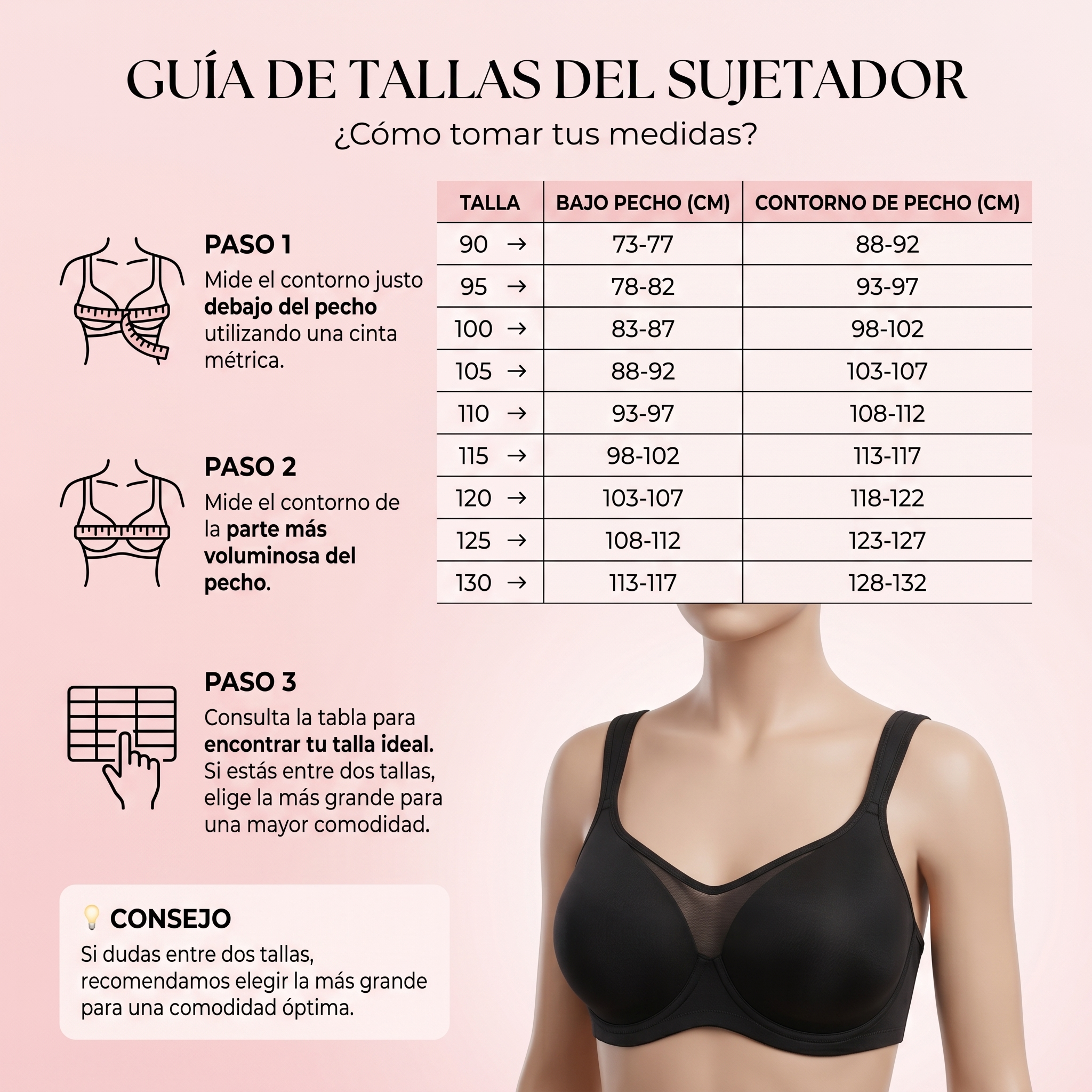 Sujetador Minimizador Invisible
